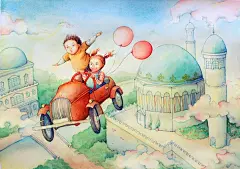 [图插画]儿时的生活与梦，总是那么温暖 - 流年伴夏