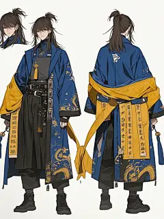 漫画角色设计板③|法师-道系青年 - 小红书