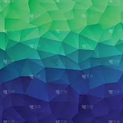 蓝绿三角的背景。矢量抽象几何背景