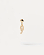 数字 9 吊坠 - 925 sterling silver / 18K gold plating