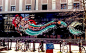 美人鱼的另类美/街头艺术家 Nychos 的最新涂鸦作品欣赏