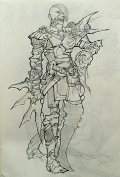 麦丽素  的插画 时隔一年回归王国，新版需要先适应…速写本涂鸦线稿先发