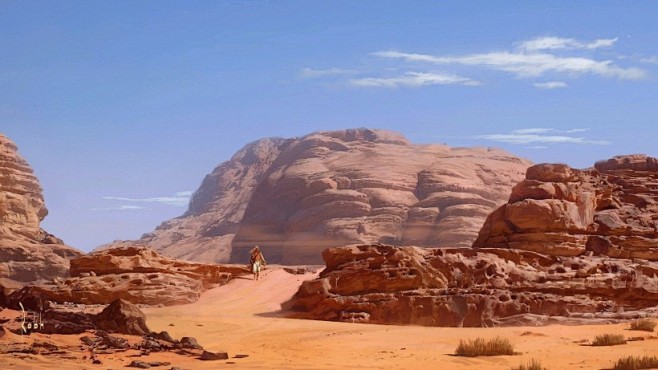 沙漠戈壁风景桌面壁纸