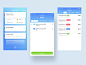 Invoice + Notifications (Bank app mockups)