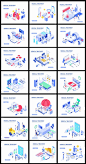 20款扁平化医院医生生病住院体检插画AI素材2020331 - 设计素材 - 比图素材网