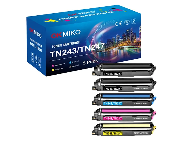 TN247 TN-243CMYK Cartouches de Toner Compatible pour Brother TN-247 TN243 pour DCP-L3550CDW MFC