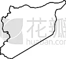叙利亚,绘画插图,矢量,黑色,白色背景,轮廓线画,线条,网络空间,模板,图表