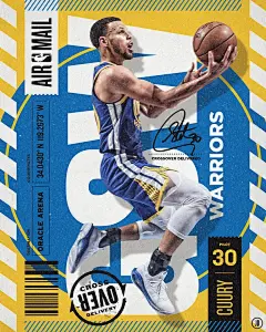 复古风的NBA巨星海报设计