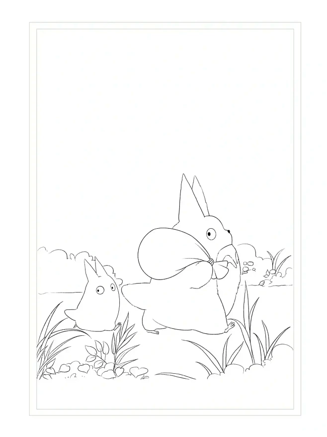 宫崎骏动画分镜线稿