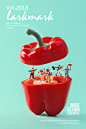 鹿马创意—各类食品制作而成的微观世界海报设计 ​​​​