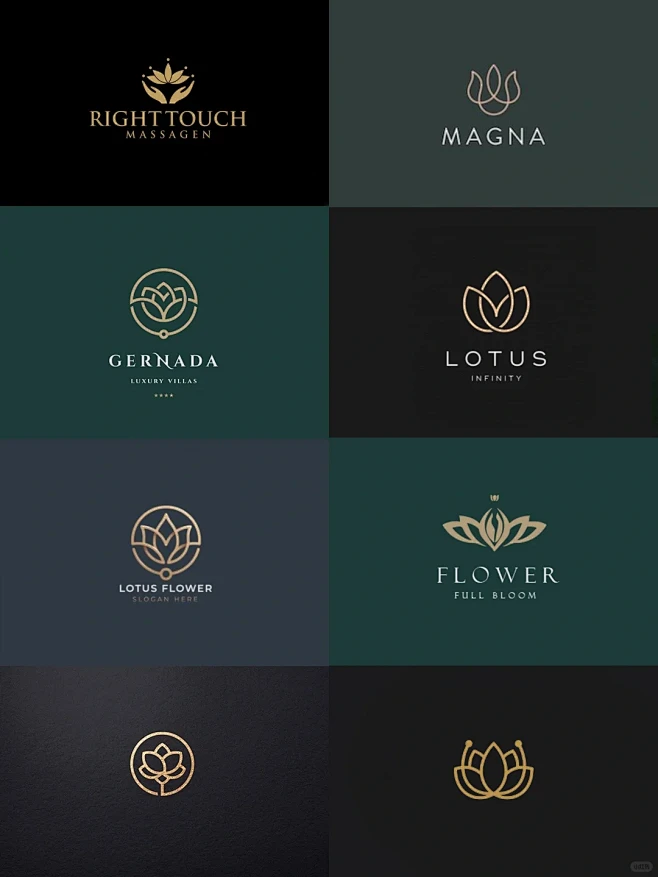 荷花logo设计｜禅意logo设计｜太美了！大爱了 - 小红书