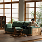 Solid Wood Sofa 项目 | Behance 上的照片、视频、徽标、插图和品牌