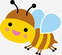 春天可爱黄色小蜜蜂 页面网页 平面电商 创意素材