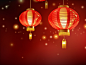 简约喜庆灯笼背景素材图片