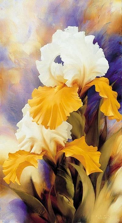 Iris watercolor: 