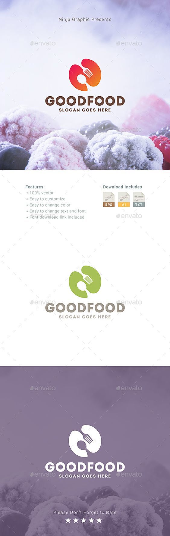 Good Food Logo Templ...