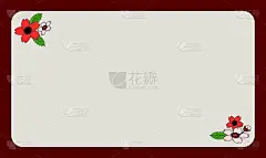 樱花框角日式风格