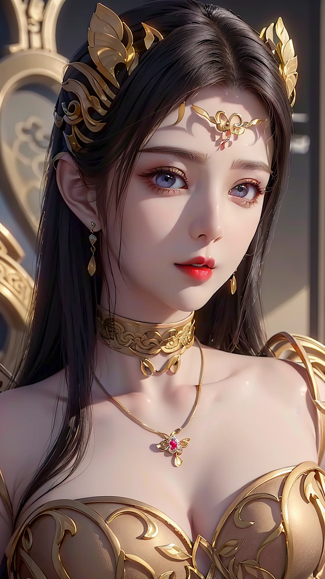 AI生成的动漫美女：斗破苍穹美杜莎女王(...