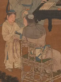 台北故宫博物院藏宋佚名《十八学士图》
