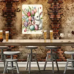 复活节装饰画海报墙面装饰艺术铁皮画