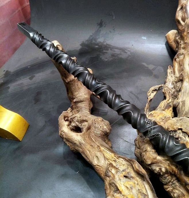 龙泉一体剑宝剑兵器镇宅降魔锏鞭影视道具武...