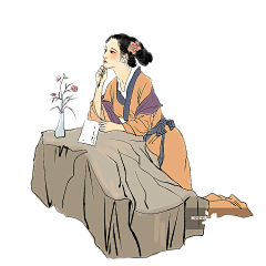 美丽女孩01采集到手绘