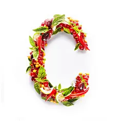 Vitamins-维生素水果海鲜食物字母设计 设计圈 展示 设计时代网-Powered by thinkdo3