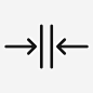 夹持对开薄图标_88ICON https://88icon.com 夹持 对开 薄 长度 厚度 挤压 小 尺寸 压 窄 尺寸调色板