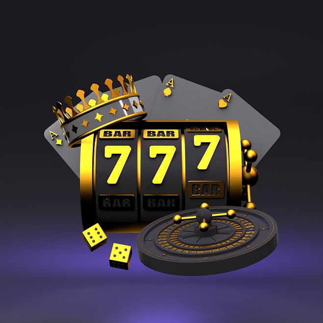 slot-machine-playing-cards-crown-dice-roulette-black-casino-elements ...