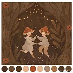 【果子推荐】插画师august.ro作品配色分析#果子爱分享#果子插画研习社超话果子插画课堂超话 ​​​​