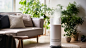 Air purifier a living room air cleaner removing fine