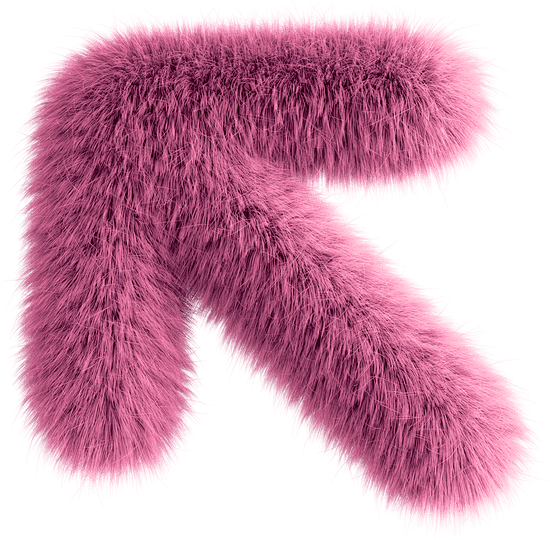 Pink 3D Fluffy Symbo...