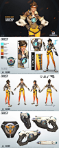 Overwatch - Tracer Reference Guide: Reference Guide, Concept Design, Concept Art, Character Design, Design Character, Games Art, Games Overwatch, Overwatch Chardesign, 1 200 3 000 Pixel