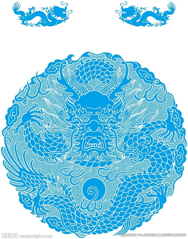 矢量龙纹底纹 