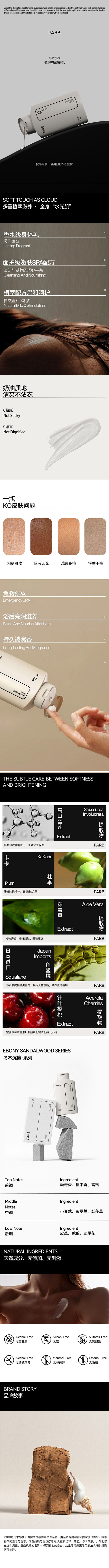 PARB小众高级木质香调一抹化水不粘腻滋...