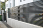 One of our last projects. Modern horizontal aluminium fence Linea. We produce the whole system including swing gates, doors, balustrades and other constructions. www.aludom.pl: 
