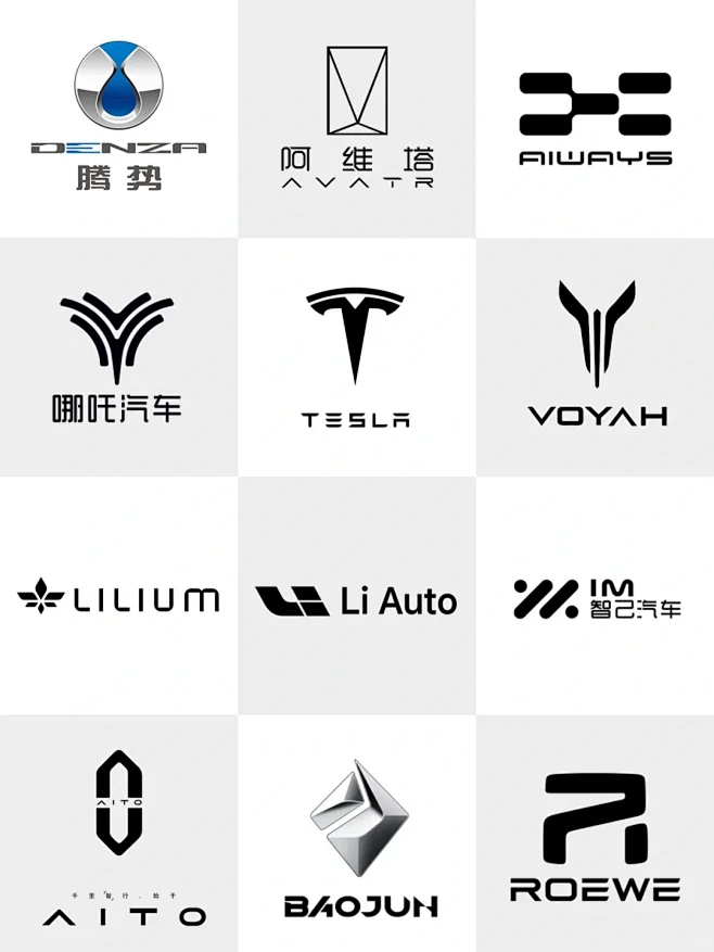 新能源汽车logo大汇总 - 小红书-花瓣网