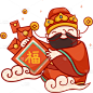 46W-常规-春节财神到贴纸