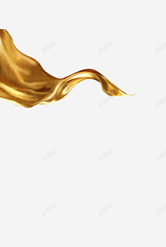 科菲f采集到金色飘带素材