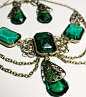 Royal Green Gothic necklace by Pinkabsinthe on deviantART