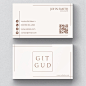 Elegant minimal business card