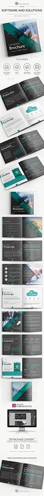 Software and Solutions #Brochure - #Brochures Print Templates Download here: https://graphicriver.net/item/software-and-solutions-brochure/19595516?ref=alena994: 