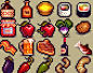 Free Pixel Food! by Henry Software : 64 16x16 food icons.