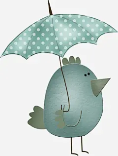 卡通小鸡高清素材 下雨 小鸡 手绘小鸡 雨伞 免抠png 设计图片 免费下载