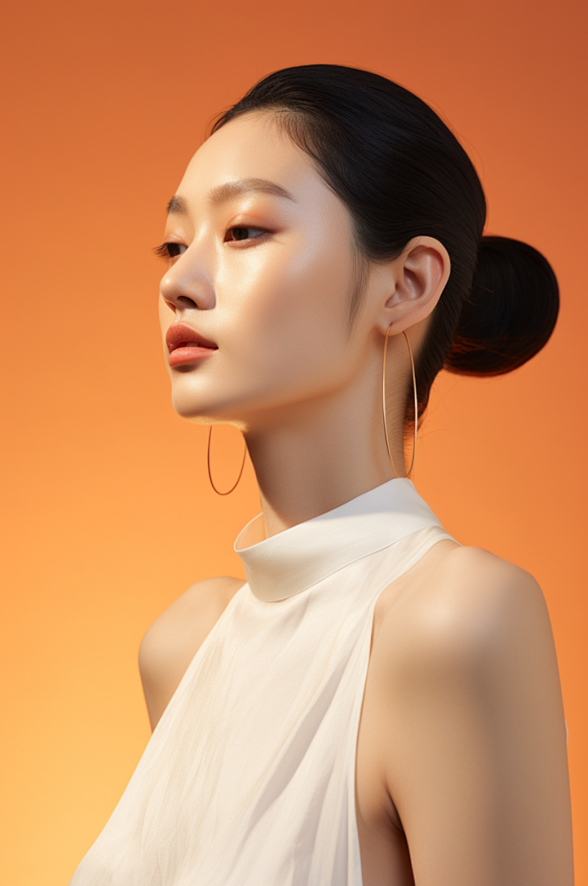 AI数字艺术美容女性肖像人物摄影图素材