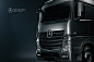 mercedes Benz Truck SEMI actros studio Dynamic CGI vray Render vfx automotive   sexy Moody Fun