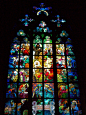The Mucha Window, St. Vitus Cathedral, Prague    Famous stained glass window designed by Czech artist Alfons Mucha in 1931.