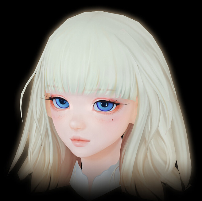 3D_Girl face_handpai...