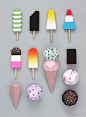 Paper Ice Cream templates / Mr Printables  @mrprintables: 