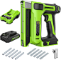 Greenworks 24V 3/8" Crown Stapler with 2Ah Battery and Charger - - Amazon.com